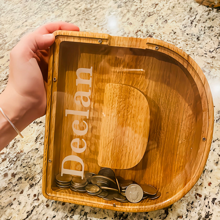 Tirelire Personnalisée en Bois | Collection Personnalisée