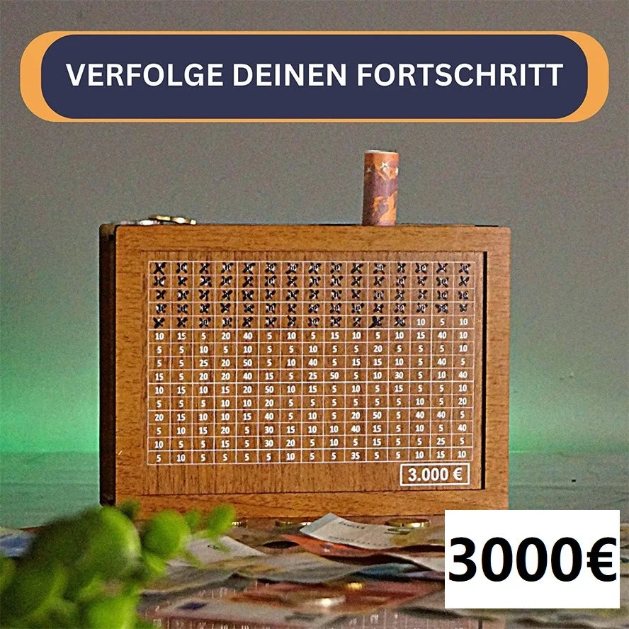 Tirelire Japonaise Bois Couleur Chêne | 2000€ à 10000€