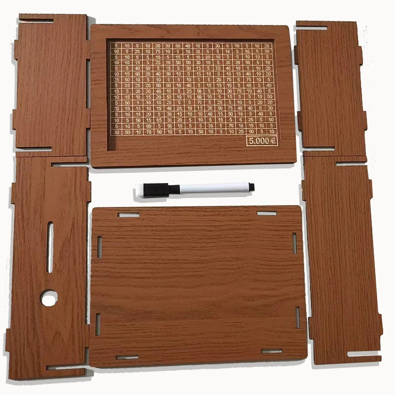 Tirelire Japonaise Bois Couleur Chêne | 2000€ à 10000€