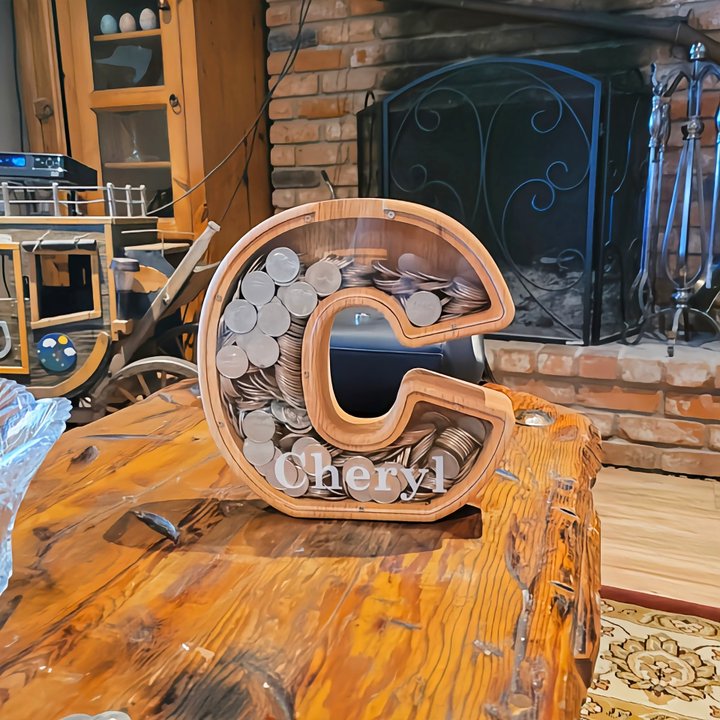 Tirelire Personnalisée en Bois | Collection Personnalisée