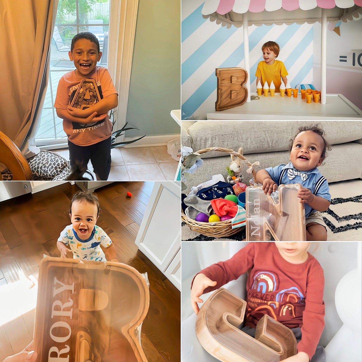 Tirelire Personnalisée en Bois | Collection Personnalisée