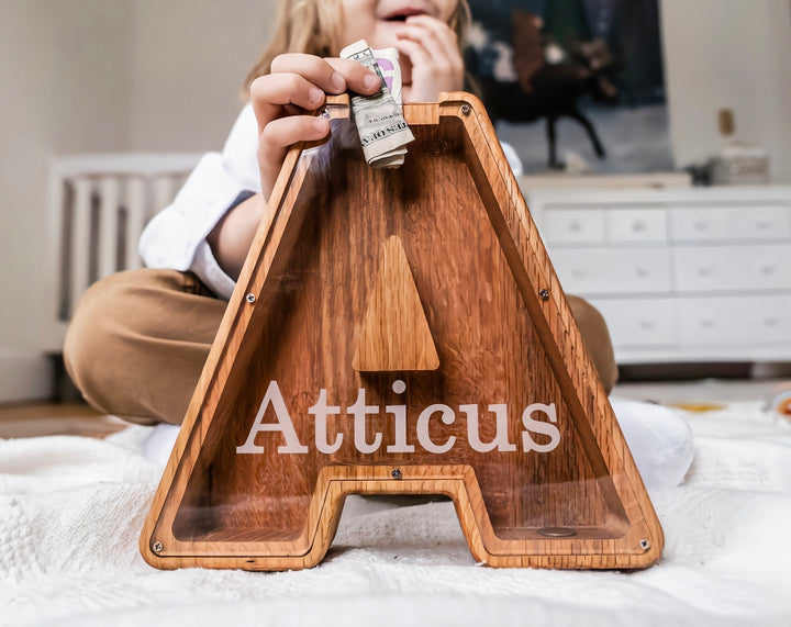 Tirelire Personnalisée en Bois | Collection Personnalisée