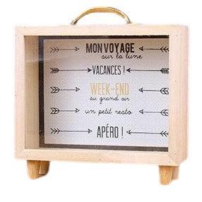 Tirelire Adulte Bois | Collection Élégante