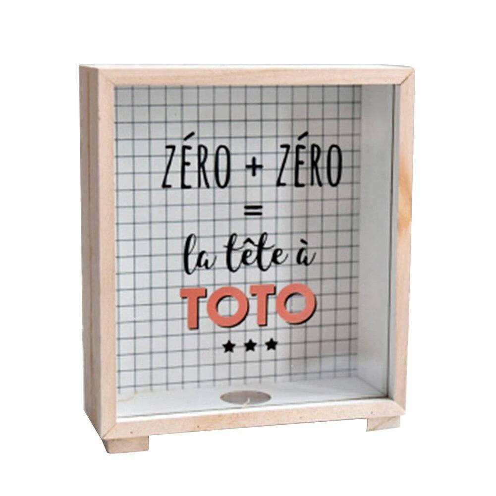 Tirelire Bois | Plexiglas