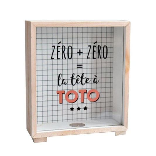 Tirelire Bois | Plexiglas