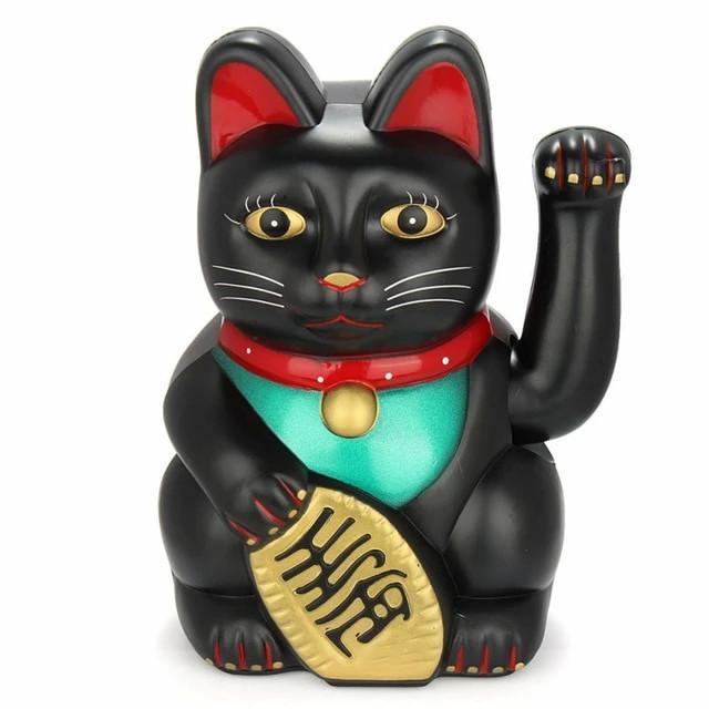 Tirelire Chat Maneki-Neko Noir | Collection Féline