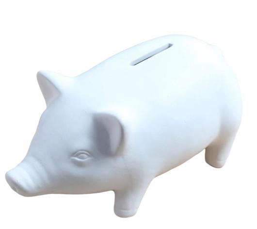 Tirelire Cochon Blanc | Animaux de la Ferme