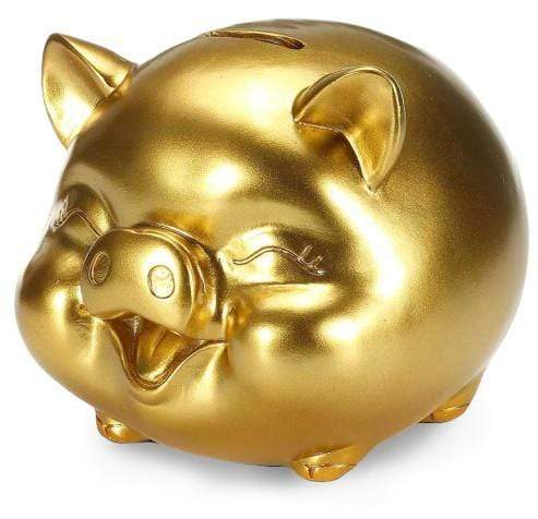 Tirelire Cochon Doré | Animaux de la Ferme