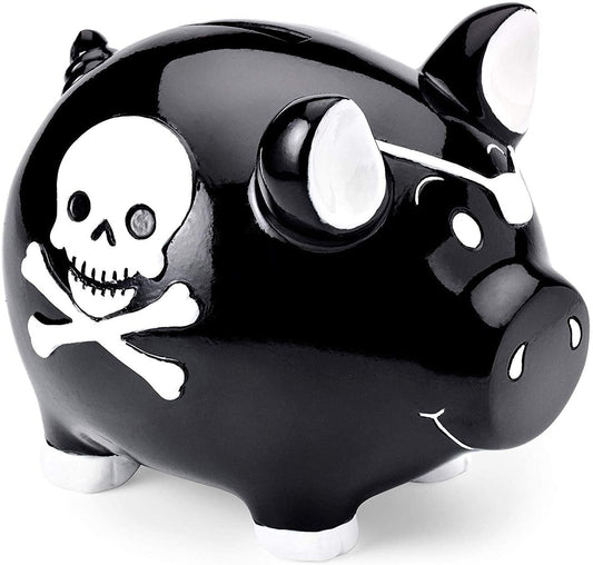 Tirelire Cochon Noir | Animaux de la Ferme