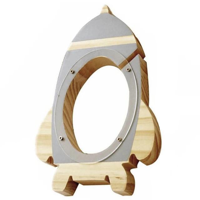 Tirelire Fusée Bois | Collection Spatial