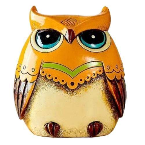 Tirelire Orange Hibou | Animaux de la Forêt