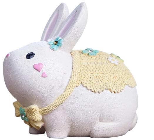 Tirelire Petit Lapin Blanc | Animaux de la Nature