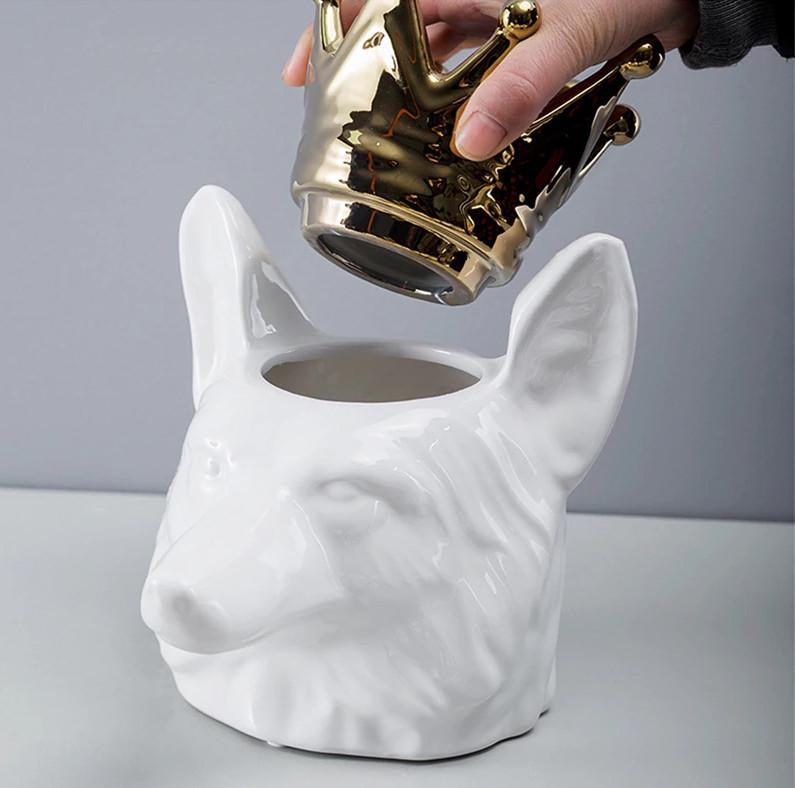 Tirelire Renard Blanc | Animaux de la Forêt