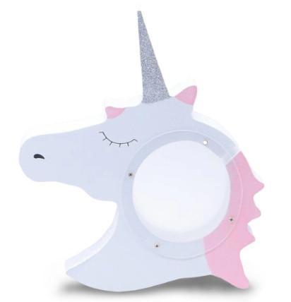 Tirelire Tête Licorne Transparente | Animaux Fantastiques