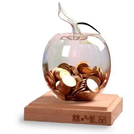 Tirelire Verre Pomme | Feng Shui